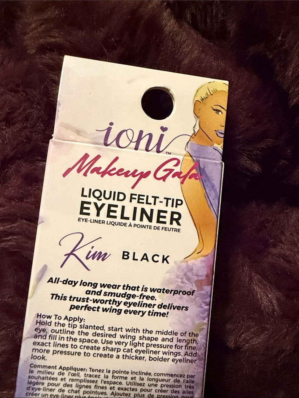Ioni Liquid Felt Tip Eyeliner Extreme Black Waterproof Precise Wing 600GA04